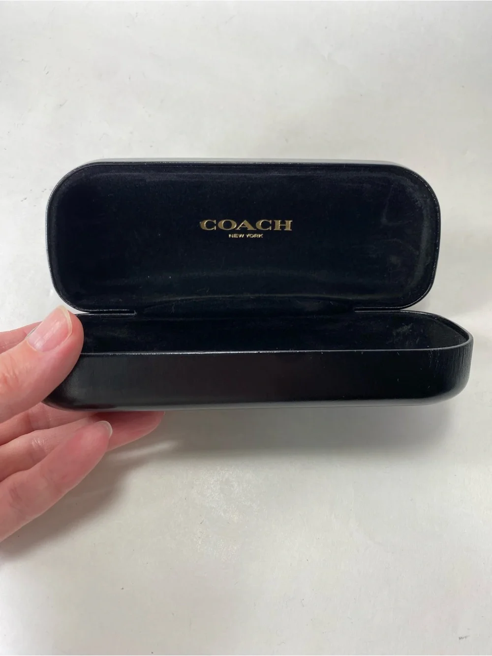 Coach Black Clam Shell Hinge Sunglasses Hard Travel Case